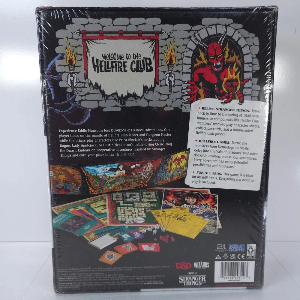 Stranger‎ Things Dungeons & Dragons Welcome to the Hellfire Club Starter Set New